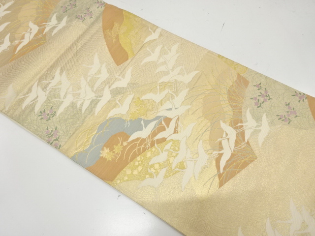 Japanese Kimono / Antique / Fukuro Obi Silk